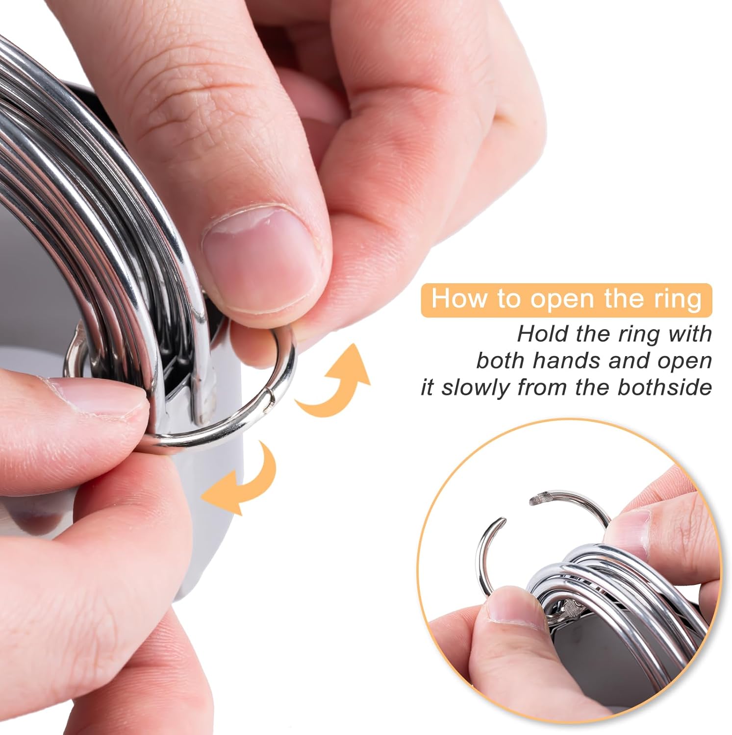 Biscuit Cutter Set Round Cookie Cutters with Handle 5 Pieces Stainless Steel Circle Professional Baking Dough Tools for Cake