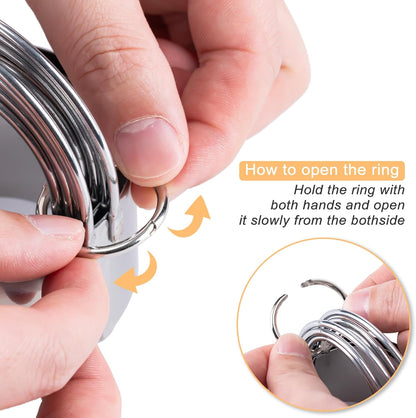 Biscuit Cutter Set Round Cookie Cutters with Handle 5 Pieces Stainless Steel Circle Professional Baking Dough Tools for Cake