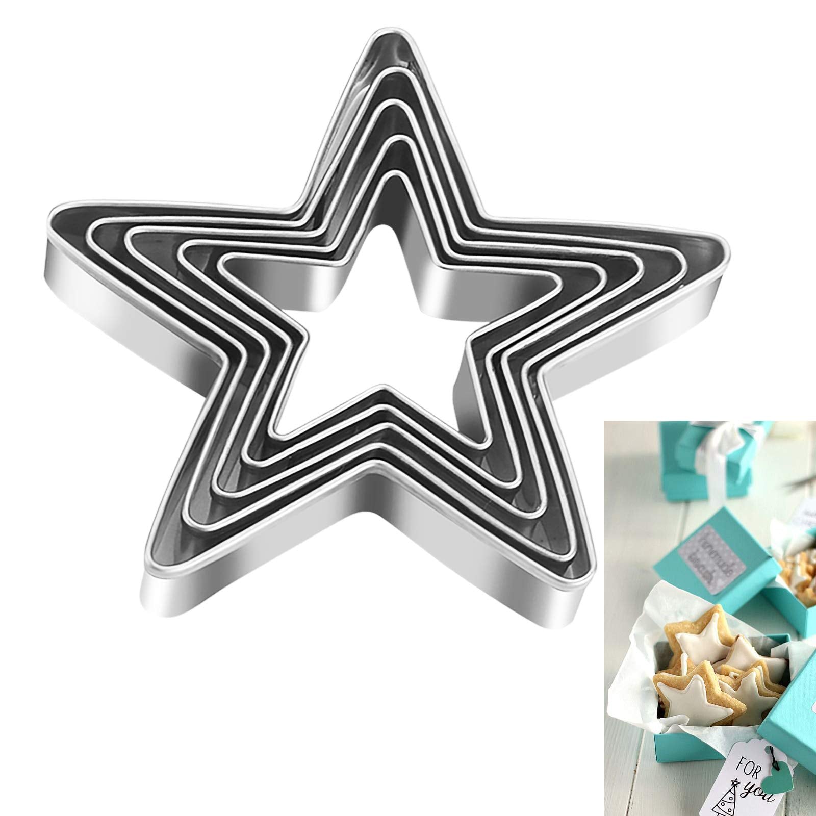 Mouse Cookie Cutter Sandwich Cutters for Kids DIY Lunchbox Bento Box Fruit Cutters Vegetable Cutters for Children Boys Girls, Pack of 5