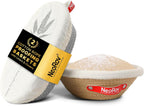 Banneton Bread Proofing Basket Set - Oval & Round Sourdough Proofing Baskets - Sourdough Proofing Bowls Bread Baking Supplies With Liner & Cloth Cover - Cotton Rope Banneton Basket for Baking