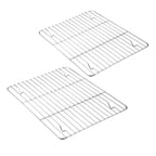 E-far Small Baking Rack Set of 2, Stainless Steel Metal Roasting Cooking Racks, Size – 8.6"x6.2", Non Toxic & Rust Free, Fit for Small Toaster Oven, Dishwasher Safe