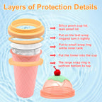 Slushie Maker - DIY Magic Quick Frozen Smoothies Cup do domowej roboty Milk Shake Ice Cream Maker, przenośny kubek chłodzący, dwuwarstwowa wyciskarka Slushie Maker, prezenty urodzinowe dla dzieci, przyjaciół, rodziny