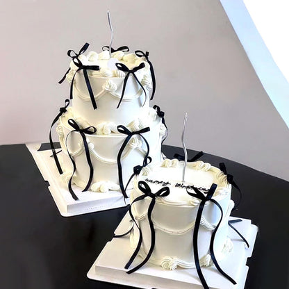 20 Pack Bow Cupcake Toppers Birthday Bowknot Ribbons Coquette Pink Bow High Footed Cup Balloon Wall Party Decorations Bridal Cake Dessert Picks Baby Girl Boy Wedding Party Supplies pink1