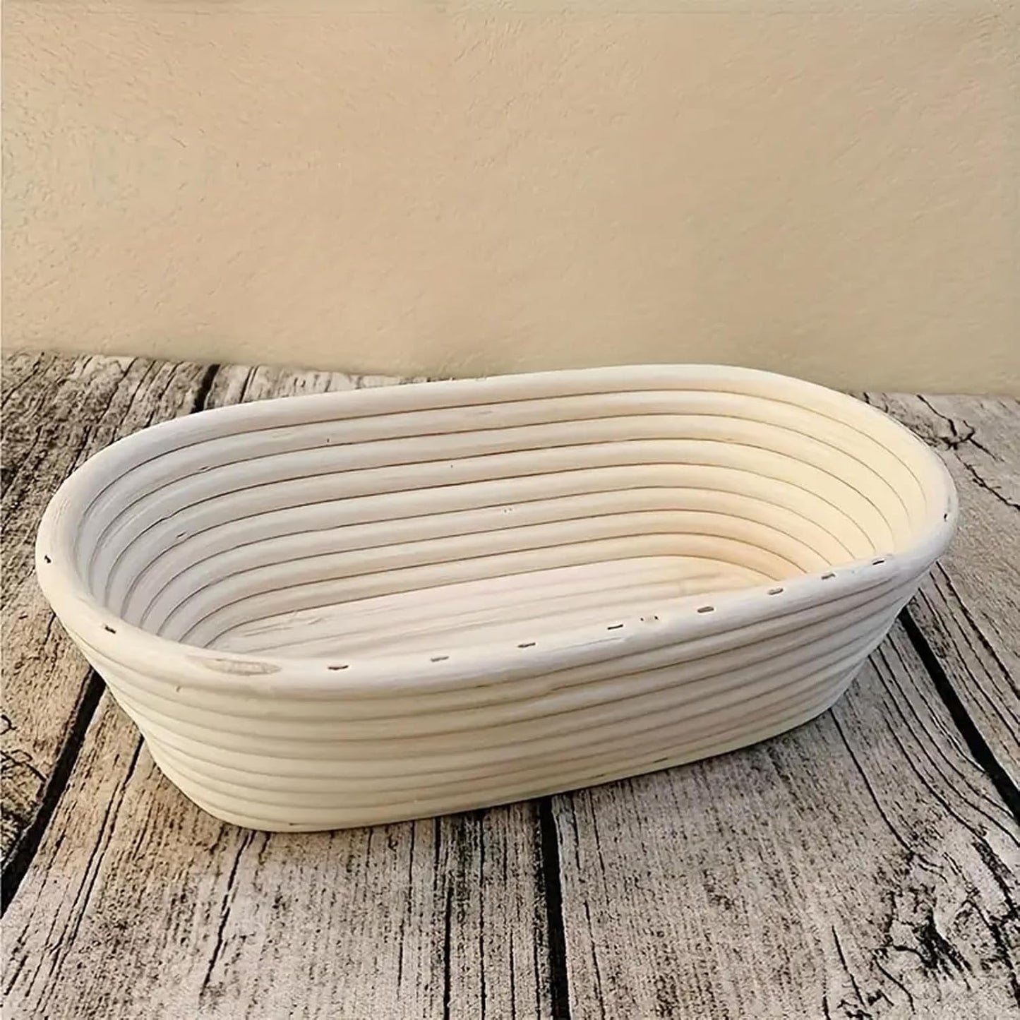 Banneton Bread Proofing Basket - 10 inch Banneton Basket Sourdough Proofing Baskets Set of 2 Oval Proofing Bowls with Liners for Professional & Home Artisan Sourdough Bread Baking Supplies