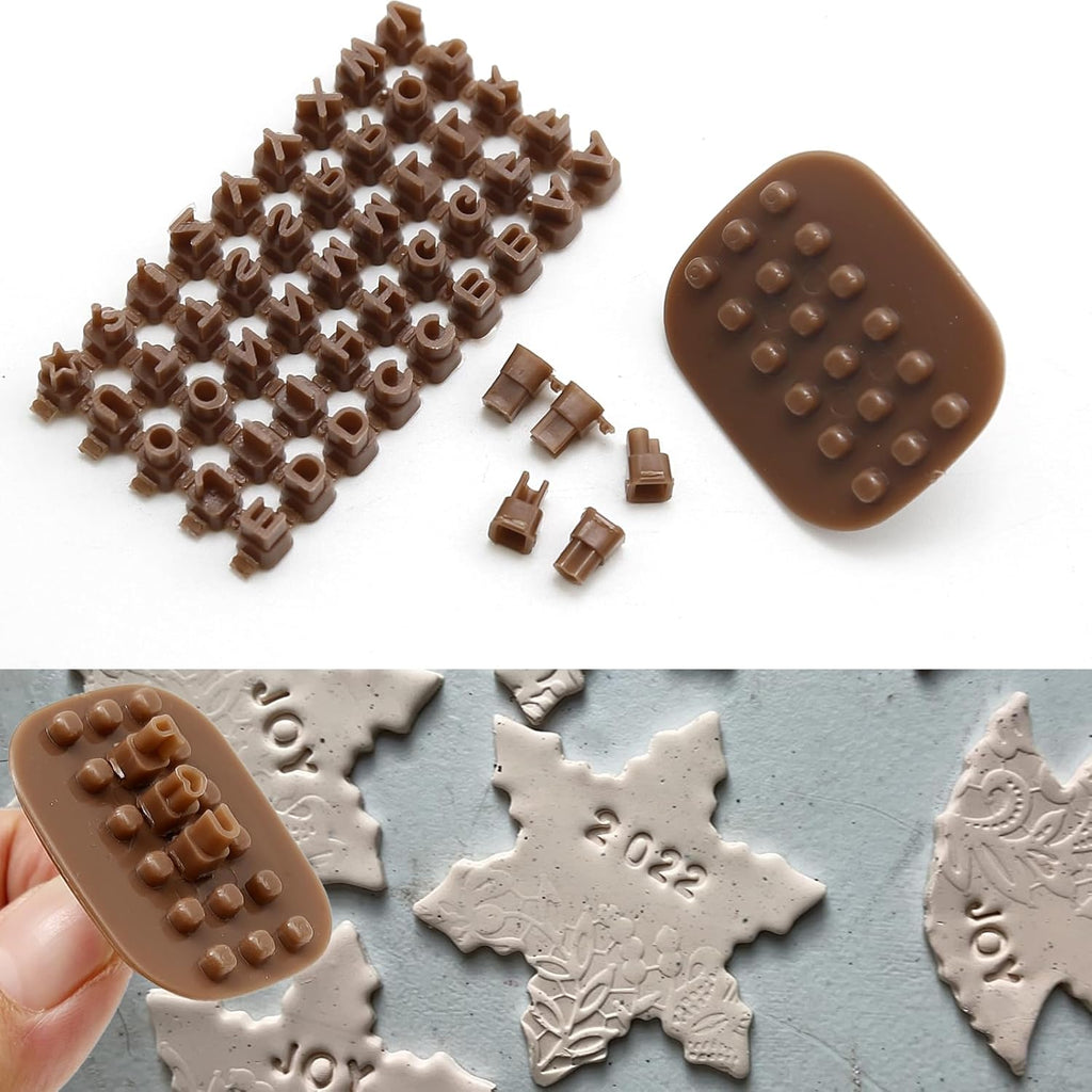 172 PCS Alphabet Number Symbols Cookie Cutters Set Biscuit Fondant Cake Impress Embosser Cutter Stamp Press DIY Embosser Mold for Cake Baking Clay
