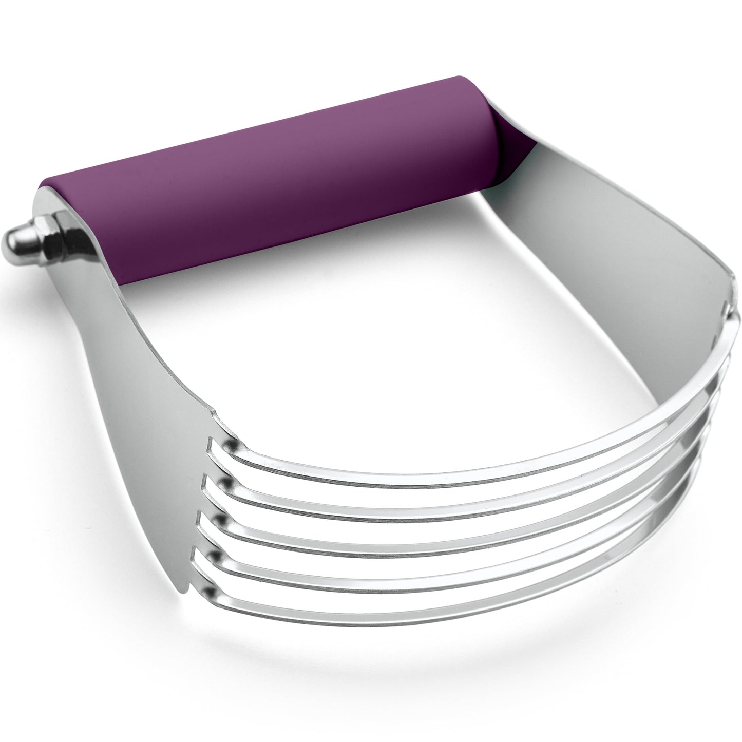 Spring Chef Dough Blender, Top Professional Pastry Cutter with Heavy Duty Stainless Steel Blades, Medium Size, Black