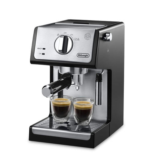 De'Longhi 15-Bar Pump Espresso Machine with Manual Milk Frother for Latte, Cappuccino, Black, ECP3420