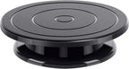Kootek 11 Inch Rotate Turntable Sculpting Wheel Revolving Cake Turntable Black Painting Turn Table Lightweight Stand for Paint Spraying Spinner, Cake Decorating, Displaying Item