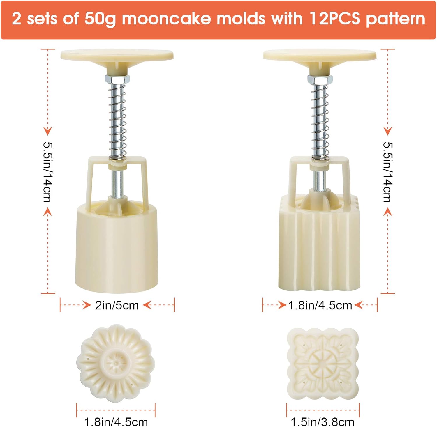 Luxiv Moon Cake Mould 50g - Thumbnail 2