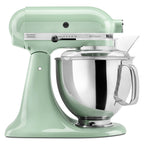 Mikser stojący KitchenAid Artisan Series 5 Quart Tilt Head z osłoną do wylewania KSM150PS, pistacja