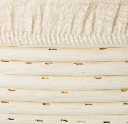 (10 x 6 x 3.5 inch) Banneton Bread Proofing Basket Oval Liner SUGUS HOUSE Brotform Dough Rising Baking Bowl Dough Gifts for Bakers Proving Baskets for Sourdough