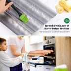 AMAGABELI GARDEN & HOME Baguette Bread Pan 15" x 13" Nonstick Perforated Baguette Tray French Bread Baking 4 Wave Loaf Bake Mold Toast Cooking Baker Molding Gutter Oven Toaster Dishwasher Safe Silver