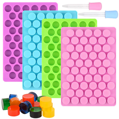 Sakolla 2 PCS Round Chocolate Cookie Molds, Cylinder Silicone Mold, Perfect for Chocolate Covered Oreos, Cake, Candy, Pudding, Mini Soap