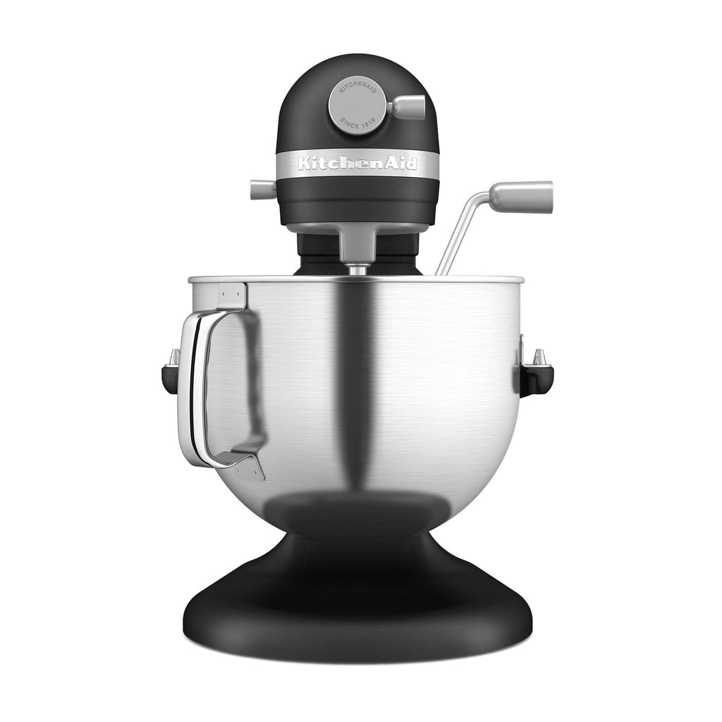 Стаціонарний міксер KitchenAid® об'ємом 7 кварт з підйомною чашею, чавунний чорний