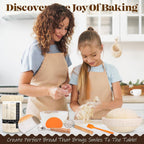 Sourdough Bread Baking Supplies, Sourdough Starter Kit, Bread Proofing Basket, Bread Making Tools Kit, Sour Dough Kit Tools, Sourdough Proofing Basket, Sourdough Kit Gifts for Bakers Women Wife Mom