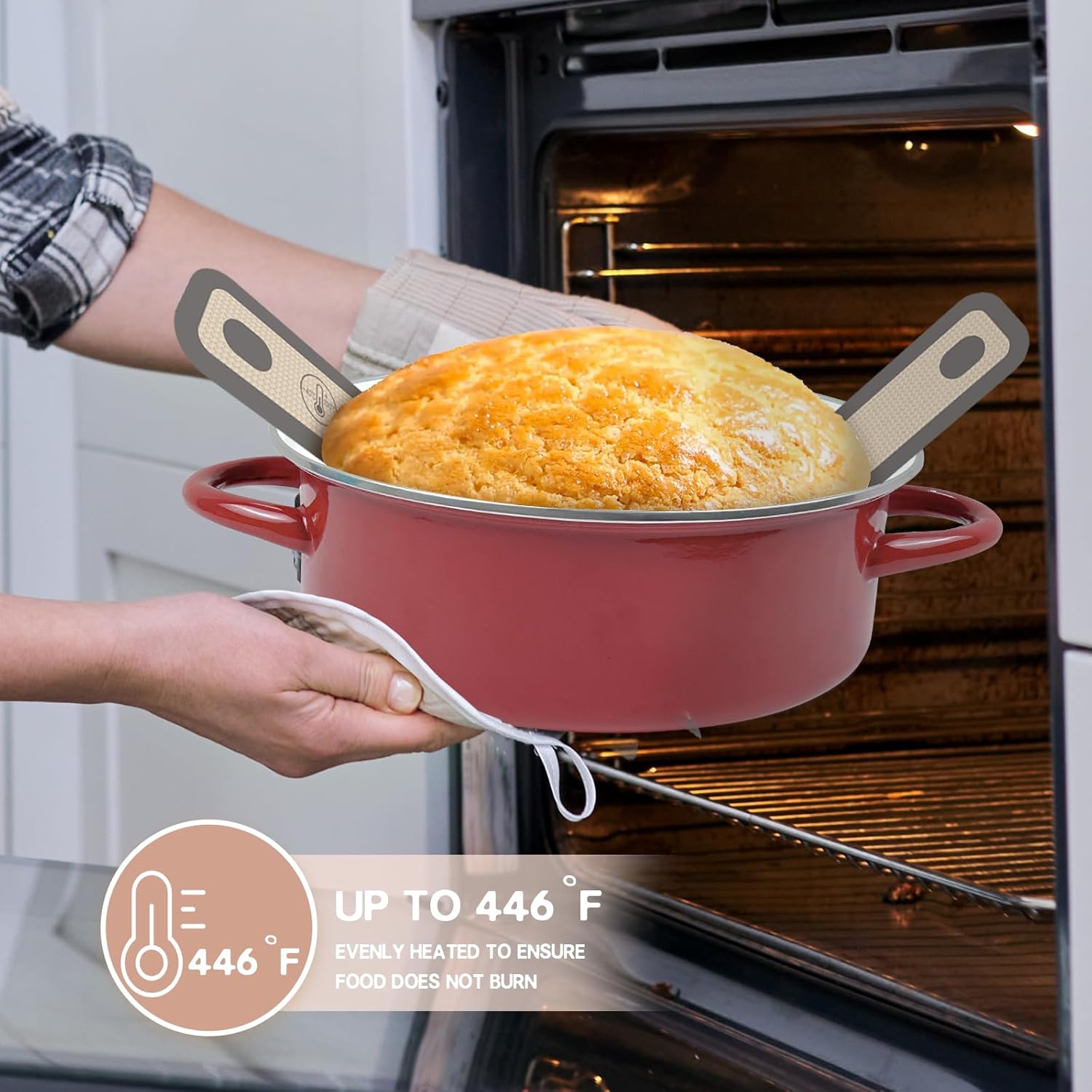 Sourdough Silicone Bread Sling, Oval and Round Silicone Bread Sling for Dutch Oven, Nonstick＆Reusable Bread Baking Mat for Sourdough Transfer, 2 PCS Easy-To-Clean Bread Slings