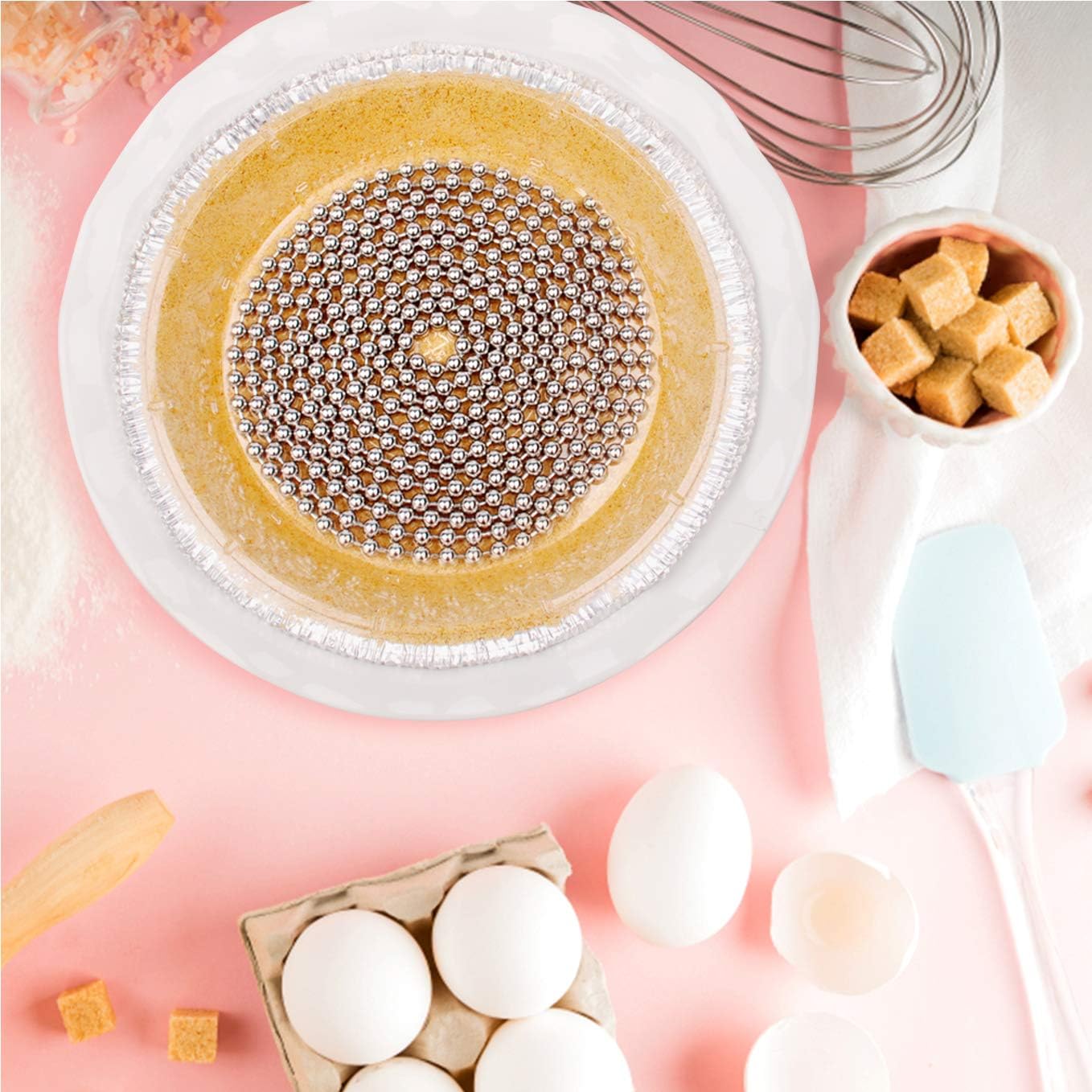 Baking Pie Crust Weights Chain- pie crust, pie chain Stainless Steel Long_10feet