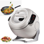 ZUMAHA Automatic Cooking Machine,2000W 6L auto Cooking Wok Fried Rice Machine,One-Click Smart Start, Three Speed Adjustable,360 ° Automatic Rotation, for Stir Frying,Stewing,Cooking,with Smart Touch