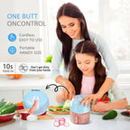 EASYSPEED Electric Garlic Chopper 1Cup, Mini USB Charging Wireless Food Processor with 304 Stainless Steel Blades, Portable Kitchen Meat Grinder for Onion, Garlic, Ginger, Chili, Fruit, Baby Food