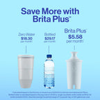 Brita UltraMax Large Water Dispenser with 1 BritaPlus Filter, 27 Cup, Black (Package May Vary)