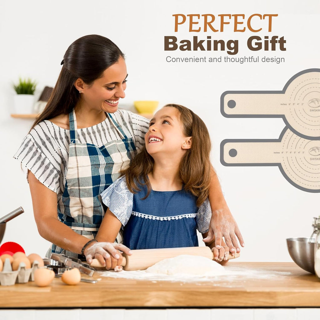 Silicone Bread Sling for Dutch Oven, 2 Pcs Non-Stick & no objectional odor Bread Baking Mat Set, antislip Reusable Bread Sling with Long Handle to Transfer Sourdough, large, Gray
