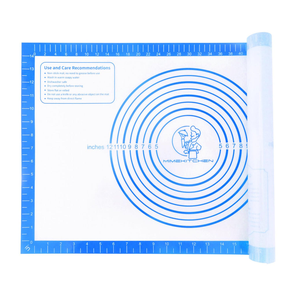 Silicone Baking Mat, Non Stick Pastry Mat Sheet for Dough Rolling, Nonslip Fondant/Pie Crust Mat, Counter Mat Oven Liner Mat for Making Cookies Macarons Bread Baking Supplies Extra Large 26 x 16 Inch