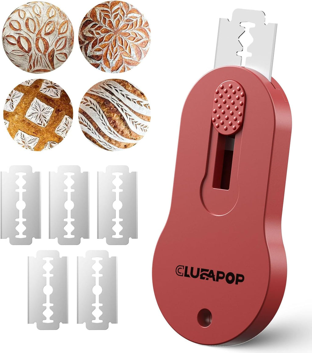Bread Lame, Magnetic Storage Sourdough Scoring Tool With 5 Individual Blades For Artisan Bread, Essential Sourdough Baking Supplies, Scoring Knife for Bread Baking