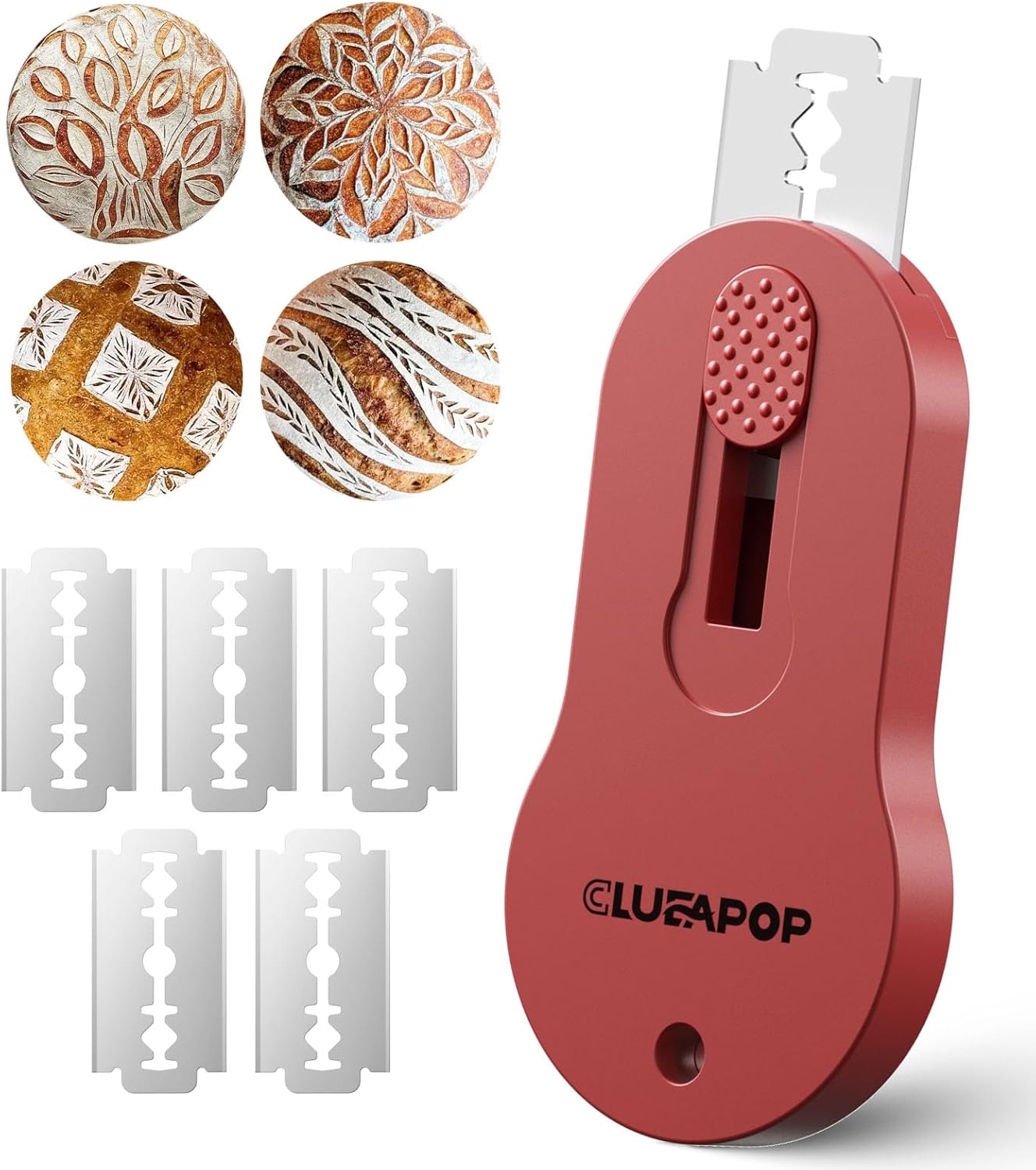 Bread Lame, Magnetic Storage Sourdough Scoring Tool With 5 Individual Blades For Artisan Bread, Essential Sourdough Baking Supplies, Scoring Knife for Bread Baking