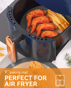 Sopito 5PCS Non Stick Platinum Silicone Baking Mat for Half Sheet & Quarter Baking Sheet and 9'' Pizza Pan, Reusable & Food Safe Heat Proof Up to 480℉ Cooking Mat, Grey