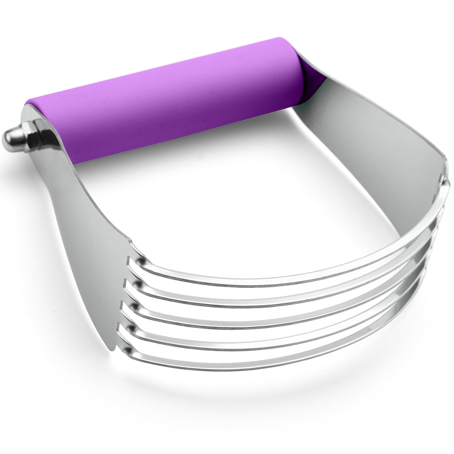 Spring Chef Dough Blender, Top Professional Pastry Cutter with Heavy Duty Stainless Steel Blades, Medium Size, Black