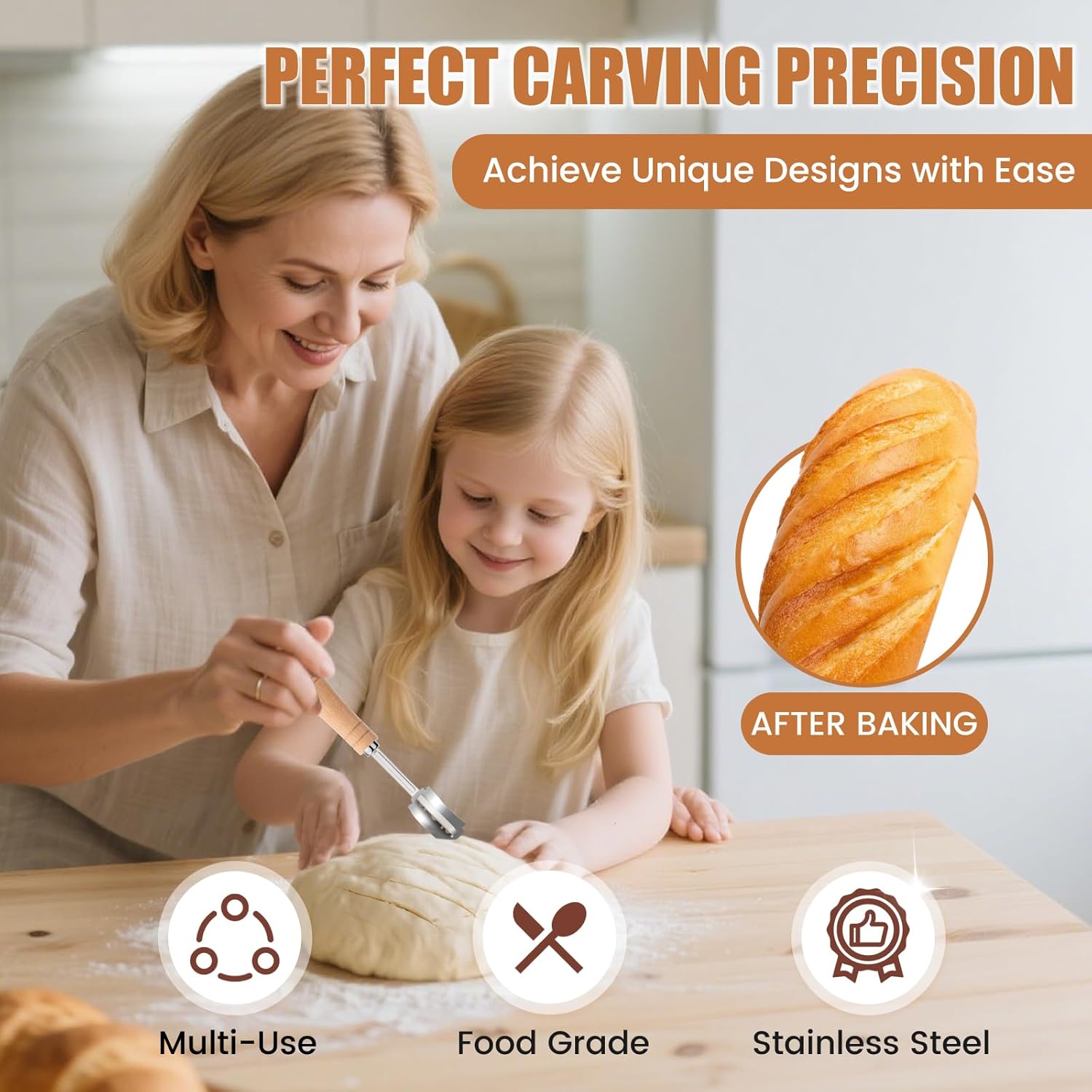 Bread Lame Blades Refill – Stainless Steel Scoring Blades for Perfect Bread Art, Suitable for Slicing and Scoring Sourdough, Baguettes, and More (20 Blades)