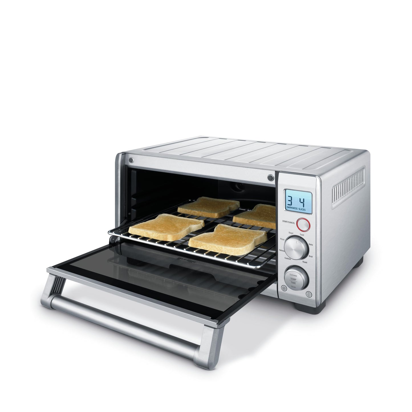 Breville BOV650XL the Compact Smart Oven Countertop Toaster Oven, Brushed Stainless Steel