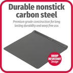 GoodCook AirPerfect Non-Stick Air Insulated Cookie Sheet Set, 2 Piece - Large 16” x 14” & Medium 14” x 12” - Carbon Steel Cooking Pans, Bakeware Set, Cookie Sheets for Baking, Oven Pan Set