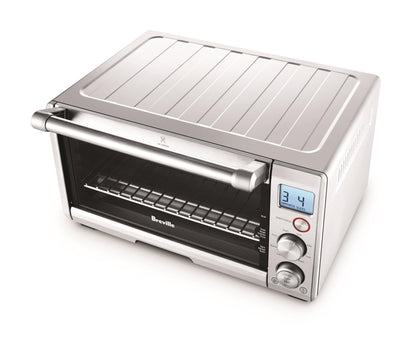 Breville BOV650XL the Compact Smart Oven Countertop Toaster Oven, Brushed Stainless Steel