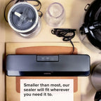 Anova Culinary ANVS01-US00 Anova Precision Vacuum Sealer, zawiera 10 wstępnie pociętych torebek, do gotowania metodą sous vide i przechowywania żywności
