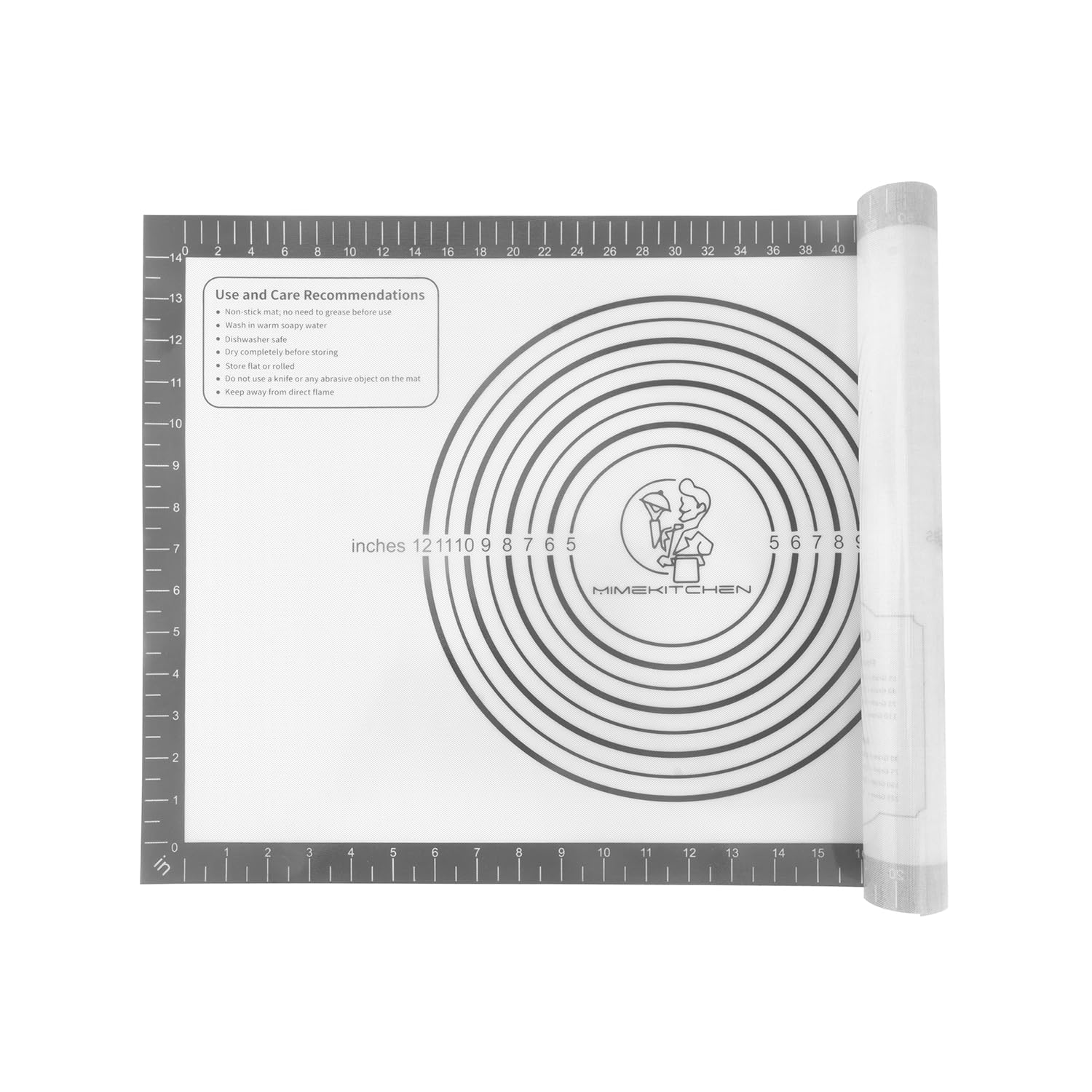 Silicone Baking Mat, Non Stick Pastry Mat Sheet for Dough Rolling, Nonslip Fondant/Pie Crust Mat, Counter Mat Oven Liner Mat for Making Cookies Macarons Bread Baking Supplies Extra Large 26 x 16 Inch