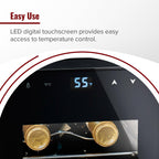 Wine Enthusiast 6-Bottle Countertop Wine Cooler - Mini Fridge for Kitchen with 3 Shelves, Adjustable Temperature Control, & Energy Efficient Cooling Beverage Refrigerator