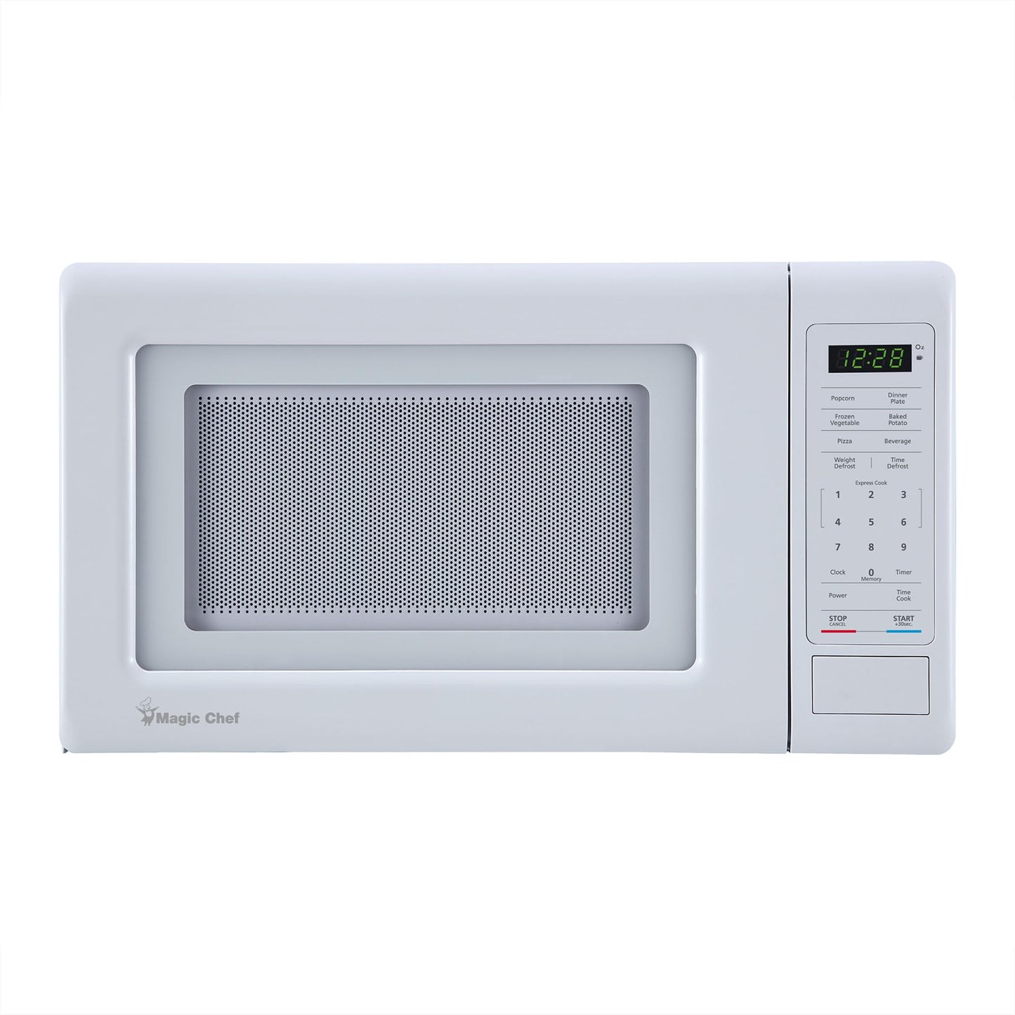 Magic Chef MC77MW Countertop Microwave Oven, Small Microwave for Compact Spaces, 700 Watts, 0.7 Cubic Feet, White