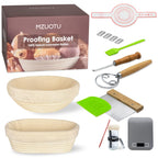 Banneton Bread Proofing Basket: 2 PCS Sourdough Proofing Basket with Liner - Round Banneton Basket for Baking