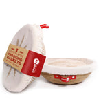 Cotton Rope Banneton Bread Proofing Basket Set, Oval & Round Bread Baskets with Liners & Covers for Artisan Bread Baking, Sourdough Bread Baking Supplies
