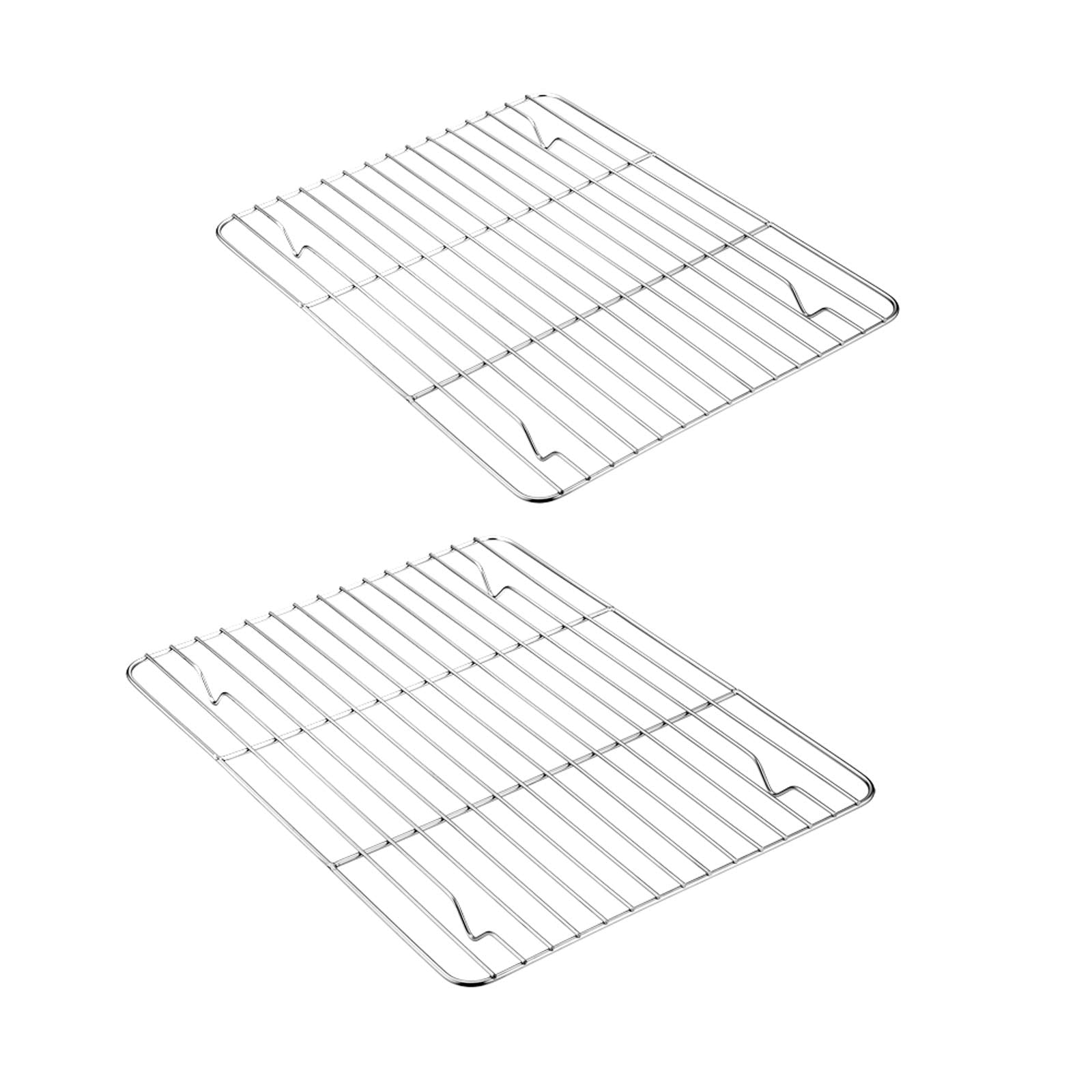E-far Small Baking Rack Set of 2, Stainless Steel Metal Roasting Cooking Racks, Size – 8.6"x6.2", Non Toxic & Rust Free, Fit for Small Toaster Oven, Dishwasher Safe