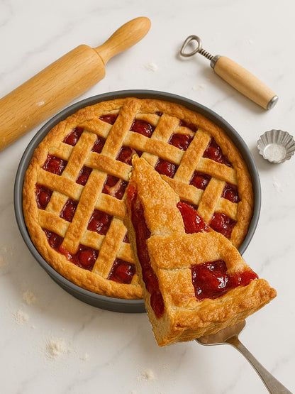 11 & 9 Inch Round Tart Pans with 2Pcs 4'' Mini Pans. Removable Bottom, Non-Stick Coating, Rugged Carbon Steel for Tart Quiche Pie Making. Gift for Christmas Thanksgiving Party Festival Family