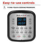 Instant Pot Duo Crisp 11-in-1 Air Fryer and Electric Pressure Cooker Combo with Multicooker Lids that Air Fries, Steams, Slow Cooks, Sautés, Dehydrates, & More, Free App With Over 800 Recipes, 6 Quart