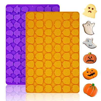 2 PCS Mini Silicone Molds, 106 Cavity Dog Bone + 69 Cavity Paw Mold for Baking Biscuits, Cookies, Candy, Chocolate, Jelly Pet Dog Treats