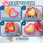 Sandwich Cutter and Sealer - Crustless Sandwich Maker - Great for Lunchbox and Bento Box - Boys and Girls Kids Lunch - Sandwich Cutters for Kids (Heart, Star, Mouse)