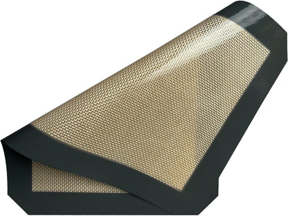 Small Silicone Baking Mats, Set of 4,11-4/5x8-1/4 Inch Quarter Sheet Size, Non Stick, BPA Free, 1/4 Baking Sheet Pan Liner for Cookies, Macaron, Bread, Pastry, Toaster (Grey)