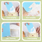 FANTEXY 33-Pieces Piping Bags and Tips Set, Reusable Cake Decorating Kit with 2 Pastry Bags, 24 icing tips, 2 Couplers, 2 Silicone Rings and 3 Scrapers, Cupcake Frosting Piping kit