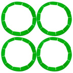 Cornucopia Brands Silicone Pie Crust Shields (2-Pack), Adjustable Pie Protectors, Green