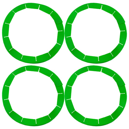 Cornucopia Brands Silicone Pie Crust Shields (2-Pack), Adjustable Pie Protectors, Green