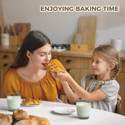 KITESSENSU Nonstick Baguette Pans for French Bread Baking, Perforated 2 Loaves Baguettes Bakery Tray, 15" x 6.3", Silver